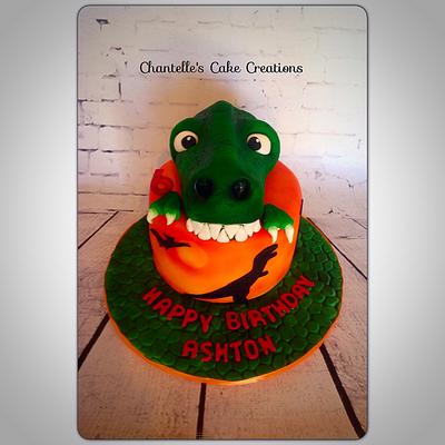 Jurassic park theme - Cake by Chantelle's Cake Creations