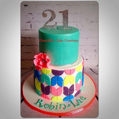 Contemporary art cake - Cake by Chantelle's Cake Creations