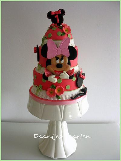 1st birthday Minnie  - Cake by Daantje
