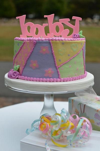 Patchwork Baby Shower Cake - Cake by Elisabeth Palatiello