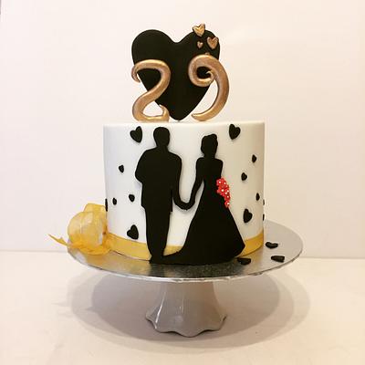 Tarta para aniversario - Cake by Dulcepensamiento