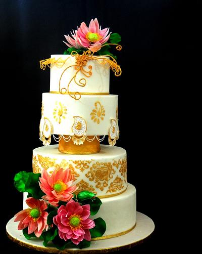 Monsoon wedding  - Cake by Prachi Dhabaldeb