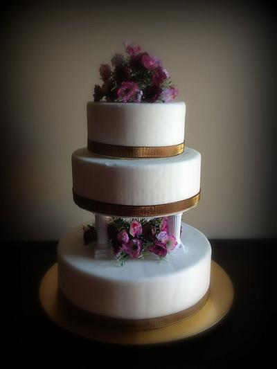 My First Wedding Cake - Cake by Jennifer Jeffrey