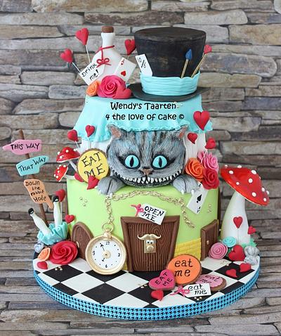 Alice in Wonderland  - Cake by Wendy Schlagwein