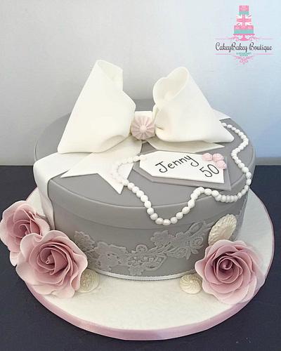 Hat Box Birthday Cake - Cake by CakeyBakey Boutique