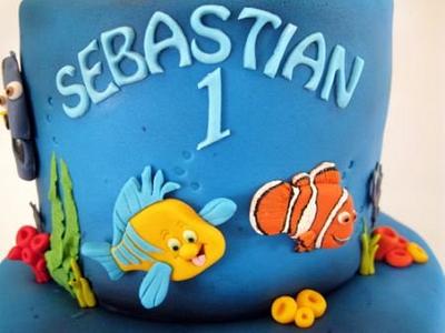 Under the Sea with Nemo, Sebastian and Tintin! - Cake by chefsam