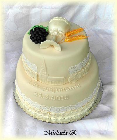 1. holy communion cake - Cake by Mischell