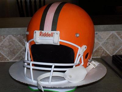 Cleveland Browns Helmet - Cake by Molly Gearhart