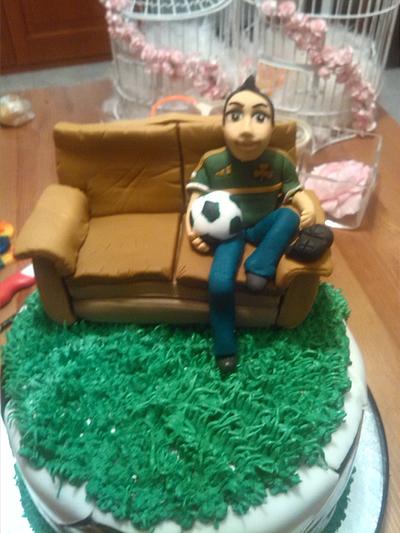 football and playstation cake - Cake by eve and butter