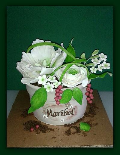 Flower pot pie - Cake by Pelegrina