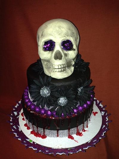 Halloween Scull Cake - Cake by Raindrops