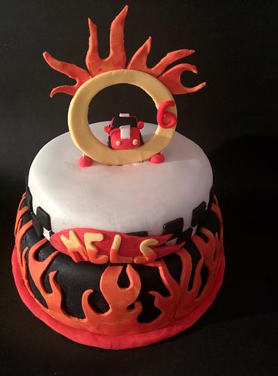 hot wheels themed cake - Cake by josphinecakelicious