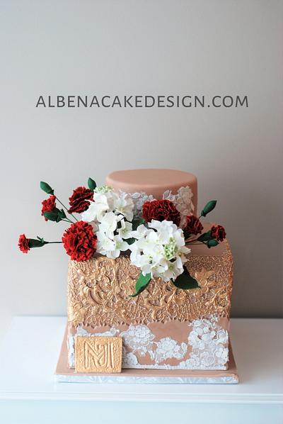 Golden Lace Cake - Cake by Albena
