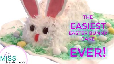 THE EASIEST EASTER BUNNY CAKE EVER! - Cake by Miss Trendy Treats