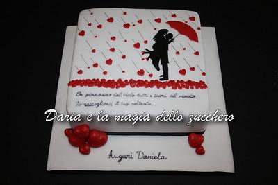 Silhouette cake song Tiziano Ferro - Cake by Daria Albanese
