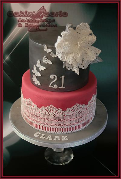 Clare's 21st  - Cake by Suzanne Readman - Cakin' Faerie