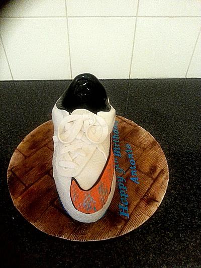 Soccer shoe - Cake by The Custom Piece of Cake