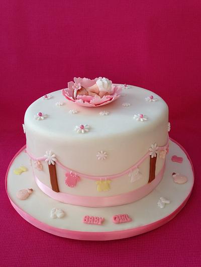 Emma's Baby Shower cake.  - Cake by Roberta
