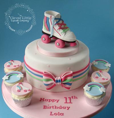 Roller Boot Cake - Cake by Amanda’s Little Cake Boutique