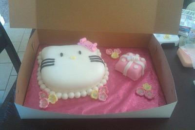 Hello Kitty Bday/Engagement Cake - Cake by Priscilla