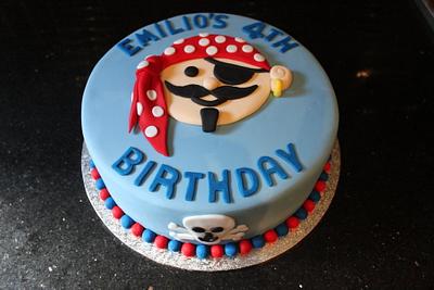 Emilio's 4th Birthday Pirate Cake - Cake by Anniescakes