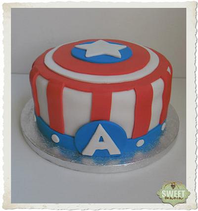 Captain America - Cake by sweetmania