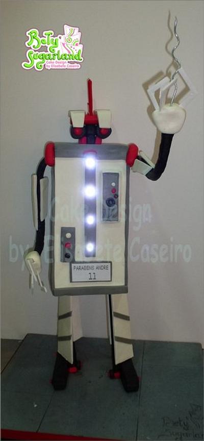 Speaking Robot cake with lights and sound - Cake by Bety'Sugarland by Elisabete Caseiro 