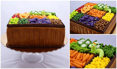 stall with vegetables and fruits - Cake by EvelynsCake