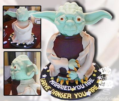 Yoda Groom's Cake - Cake by FaithfullyCakes