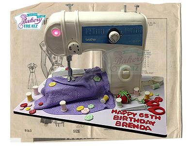 Sewing machine cake - Cake by MsTreatz