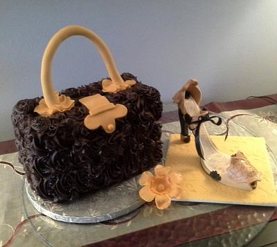 Purse Cake & High Heel Shoe - Cake by June ("Clarky's Cakes")