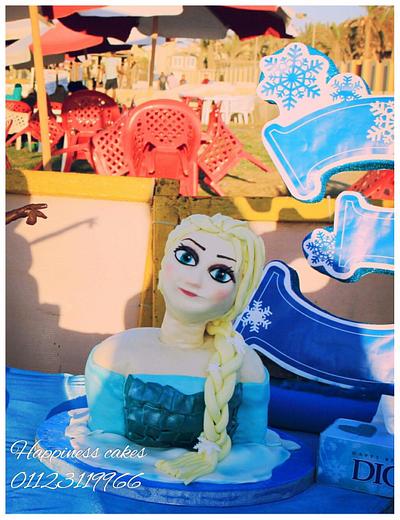 Elsa bust cake - Cake by Rana Eid