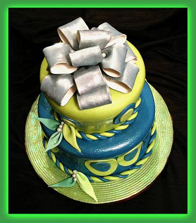 Green & Blue - Cake by A. Diaz