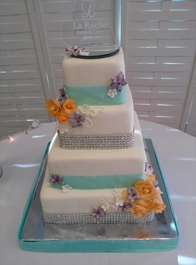 tiered squares - Cake by KarenCakes