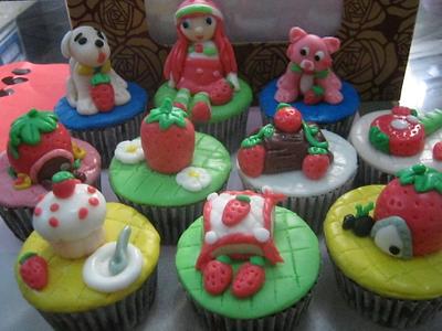 another strawberry shortcake cupcakes - Cake by susana reyes