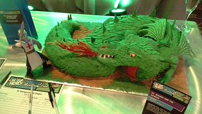 St. George and the dragon - Cake by queenovcakes