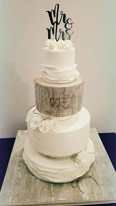A shabby&chic love - Cake by Angela Natale