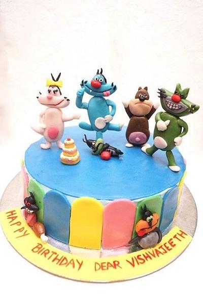 Oggy and the cockroaches - Cake by Sushma Rajan- Cake Affairs