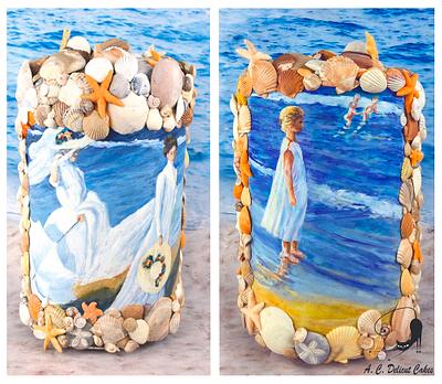SWEET SUMMER COLLABORATION - Sun, Sea, Shells and Sorolla!!  - Cake by Artym 