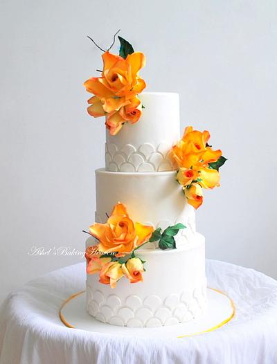 The White Beauty - Cake by Ashel sandeep
