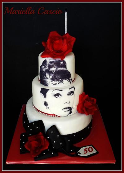 Audrey Hepburn cake - Cake by Mariella Cascio bis