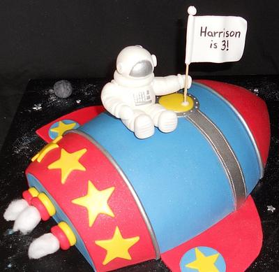 Astronaut on a Rocket! - Cake by Cindy Underwood