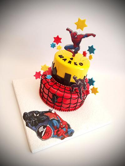 Spiderman and Venom - Cake by Michaela Hybska