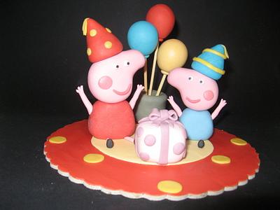Topper di Peppa Pig2 - Cake by Karin Ganassi