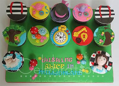 Alice in Wonderland/Mad hatter cupcakes - Cake by Celebrations