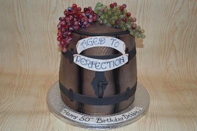 Wine Barrel cake - Cake by Kim Leatherwood