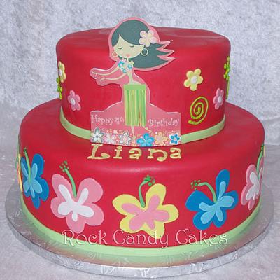 Hula Party - Cake by Rock Candy Cakes
