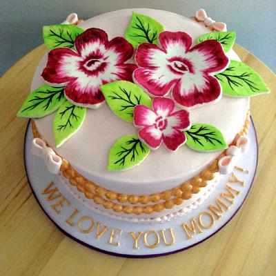Flowers for you mom!  - Cake by gelai