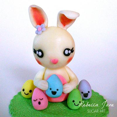 Easter Bunny Kawaii - Cake by Rebecca Jane Sugar Art