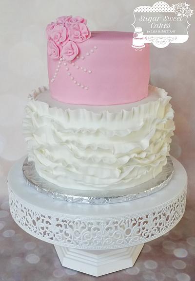 Rose Bouquet & Ruffles - Cake by Sugar Sweet Cakes